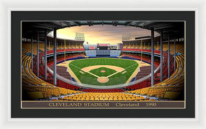 Cleveland Stadium 1990 - Framed Print