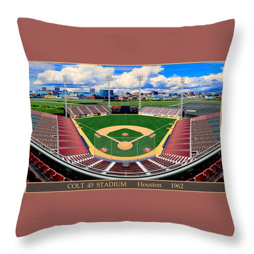 Colt .45 Stadium 1962 - Throw Pillow