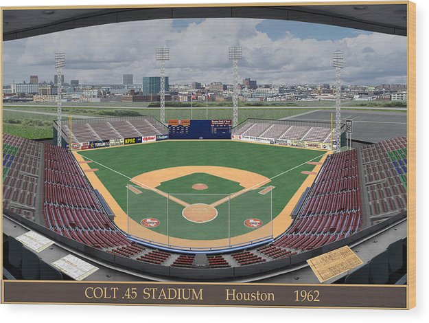 Colt .45 Stadium 1962 - Wood Print