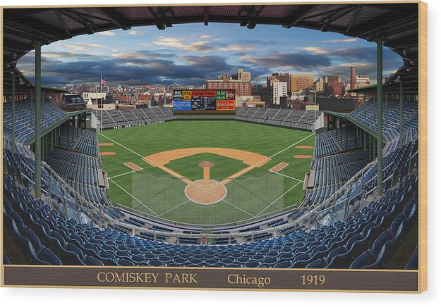 Comiskey Park 1919 - Wood Print