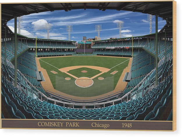 Comiskey Park 1948 - Wood Print