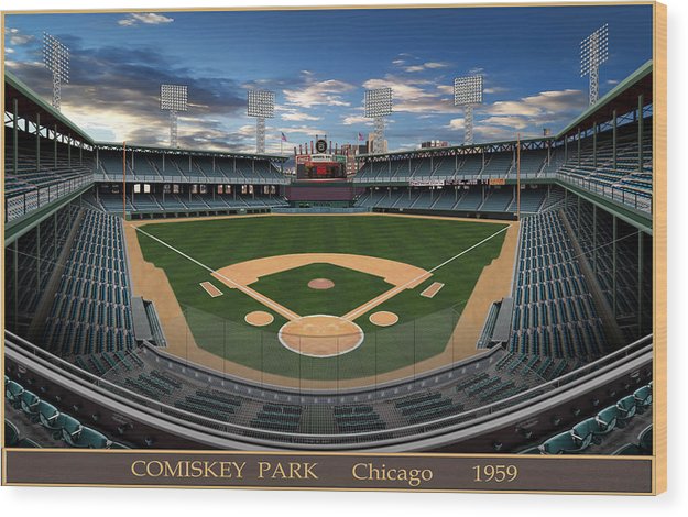 Comiskey Park 1959 - Wood Print