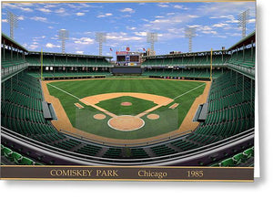 Comiskey Park 1985 - Greeting Card