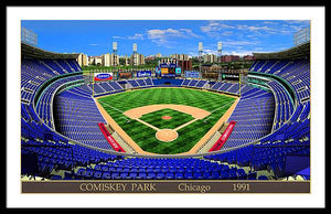 Comiskey Park 1991 - Framed Print