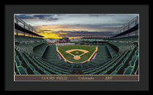 Load image into Gallery viewer, Coors Field 2007 - Framed Print
