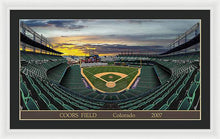 Load image into Gallery viewer, Coors Field 2007 - Framed Print
