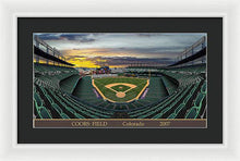 Load image into Gallery viewer, Coors Field 2007 - Framed Print
