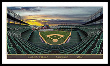 Load image into Gallery viewer, Coors Field 2007 - Framed Print
