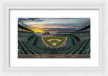 Load image into Gallery viewer, Coors Field 2007 - Framed Print
