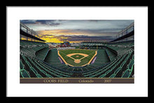 Load image into Gallery viewer, Coors Field 2007 - Framed Print
