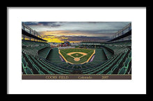 Load image into Gallery viewer, Coors Field 2007 - Framed Print
