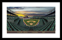 Load image into Gallery viewer, Coors Field 2007 - Framed Print
