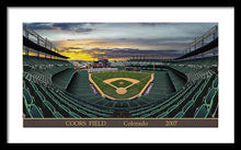 Load image into Gallery viewer, Coors Field 2007 - Framed Print
