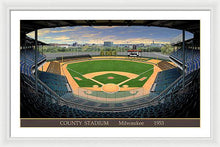 Load image into Gallery viewer, County Stadium 1953 - Framed Print
