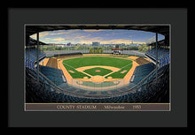 Load image into Gallery viewer, County Stadium 1953 - Framed Print
