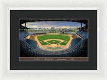 Load image into Gallery viewer, County Stadium 1953 - Framed Print
