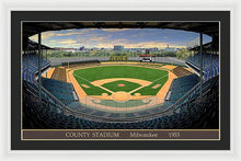 Load image into Gallery viewer, County Stadium 1953 - Framed Print
