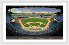 Load image into Gallery viewer, County Stadium 1953 - Framed Print
