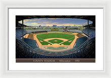 Load image into Gallery viewer, County Stadium 1953 - Framed Print
