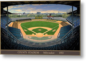 County Stadium 1953 - Metal Print