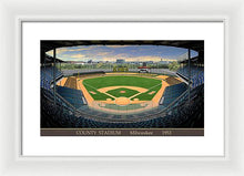 Load image into Gallery viewer, County Stadium 1953 - Framed Print
