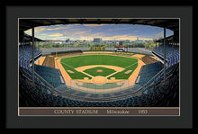 Load image into Gallery viewer, County Stadium 1953 - Framed Print
