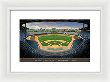 Load image into Gallery viewer, County Stadium 1953 - Framed Print
