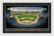 Load image into Gallery viewer, County Stadium 1953 - Framed Print
