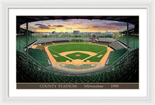 Load image into Gallery viewer, County Stadium 1958 - Framed Print
