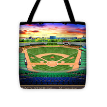 Load image into Gallery viewer, County Stadium 1958 - Tote Bag
