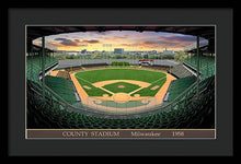 Load image into Gallery viewer, County Stadium 1958 - Framed Print
