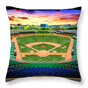 County Stadium 1958 - Throw Pillow