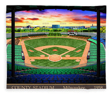 Load image into Gallery viewer, County Stadium 1958 - Blanket
