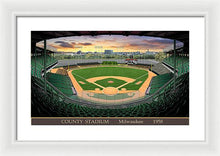 Load image into Gallery viewer, County Stadium 1958 - Framed Print
