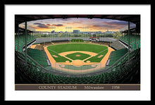 Load image into Gallery viewer, County Stadium 1958 - Framed Print
