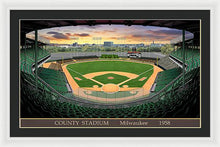 Load image into Gallery viewer, County Stadium 1958 - Framed Print
