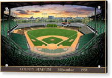 Load image into Gallery viewer, County Stadium 1958 - Acrylic Print
