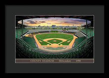 Load image into Gallery viewer, County Stadium 1958 - Framed Print
