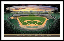 Load image into Gallery viewer, County Stadium 1958 - Framed Print
