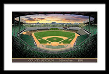 Load image into Gallery viewer, County Stadium 1958 - Framed Print
