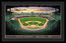 Load image into Gallery viewer, County Stadium 1958 - Framed Print
