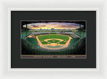 Load image into Gallery viewer, County Stadium 1958 - Framed Print
