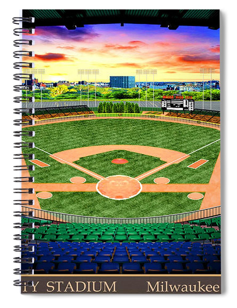 County Stadium 1958 - Spiral Notebook