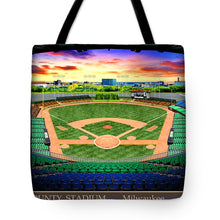 Load image into Gallery viewer, County Stadium 1958 - Tote Bag
