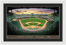 Load image into Gallery viewer, County Stadium 1958 - Framed Print
