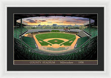 Load image into Gallery viewer, County Stadium 1958 - Framed Print
