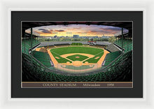 Load image into Gallery viewer, County Stadium 1958 - Framed Print
