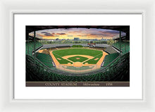 Load image into Gallery viewer, County Stadium 1958 - Framed Print
