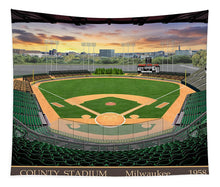 Load image into Gallery viewer, County Stadium 1958 - Tapestry
