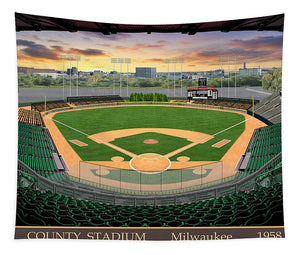 County Stadium 1958 - Tapestry